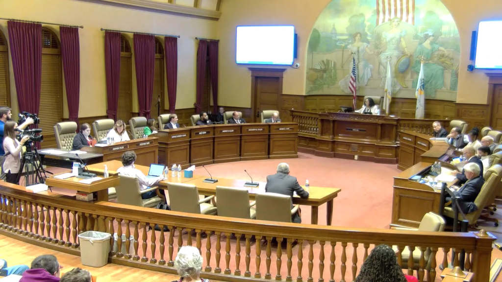 The Peoria City Council horseshoe, from November 2024